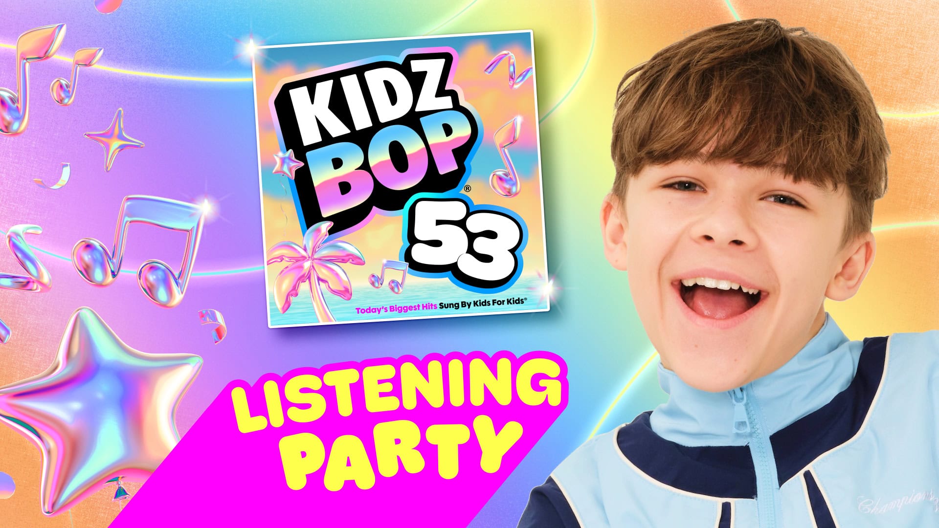 Featured image for “Summer Starts Now with the KIDZ BOP 53 Listening Party on YouTube!”